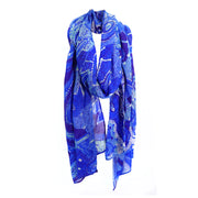Summer Scarf featuring Pikilyi by Theo Faye Hudson (Blue)