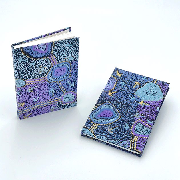 Notebook featuring Emu Dreaming by Pauline Nampijinpa Singleton ...