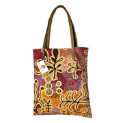 Shoulder Tote Bag featuring Yam and Bush Tomato Dreamings by Paddy Stewart