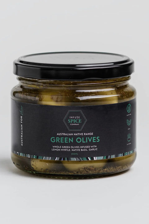 Infuse Spice Olives Green Brine/Oil 300ml