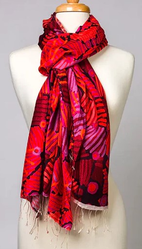 Helen Robertson Silk Scarf – Aboriginal Bush Traders