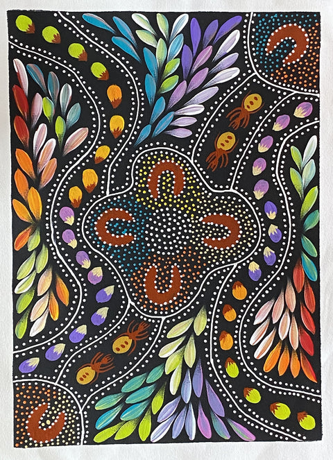 Women collecting Bush Food and Bush Medicine by Jacinta Numina #232