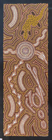 Men Hunting Emu, Kangaroos and Perentie in the Hill Country by Bevan Tjampitjinpa #65
