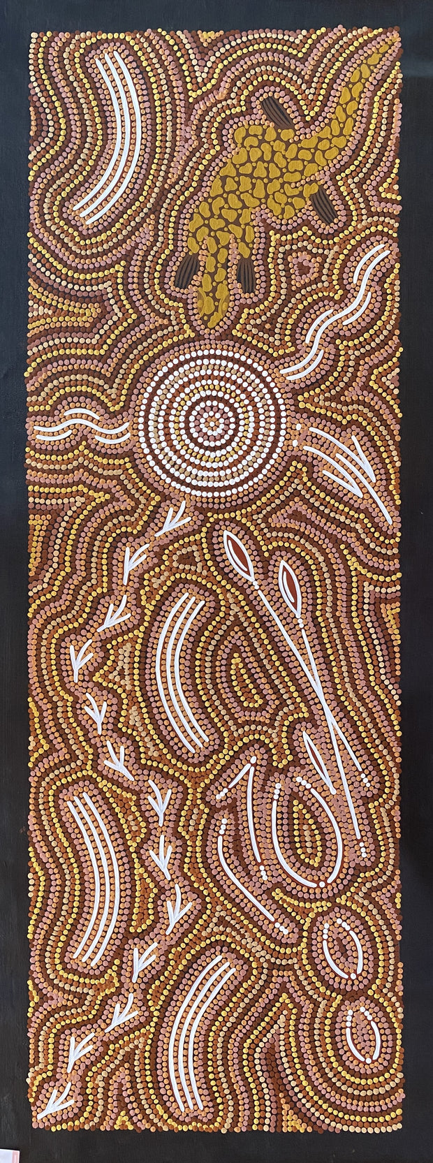 Men Hunting Emu, Kangaroos and Perentie in the Hill Country by Bevan Tjampitjinpa #65