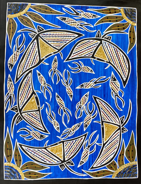 Manta Rays by Christine Burarrwanga