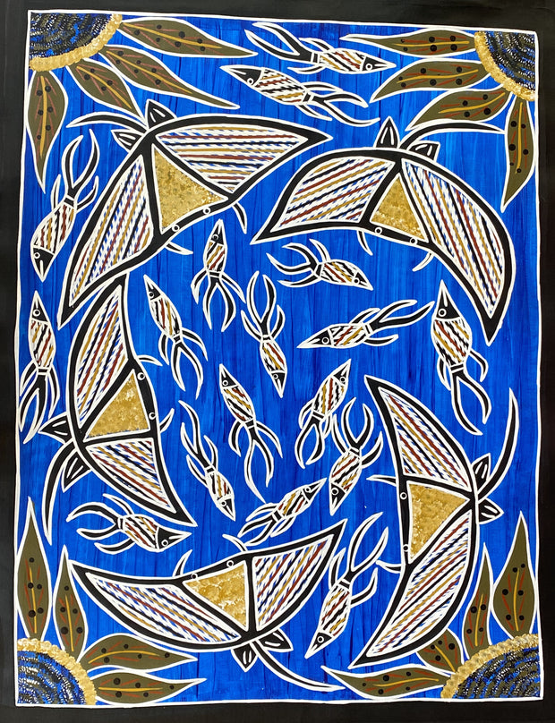 Manta Rays by Christine Burarrwanga