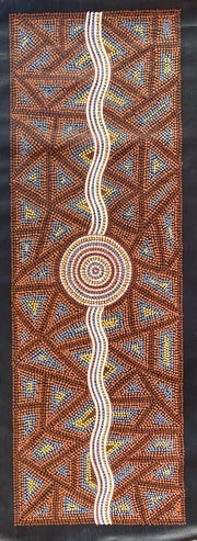 Big River and Water Hole by Bevan Tjampitjinpa #69