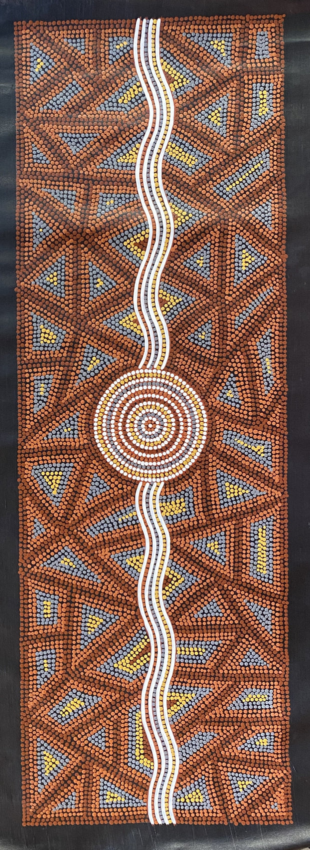 Big River and Water Hole by Bevan Tjampitjinpa #69