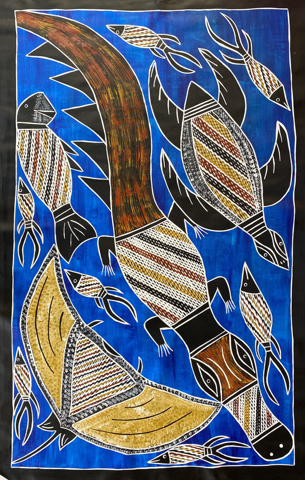 Baru (Blue) by Bianca Ganambarr