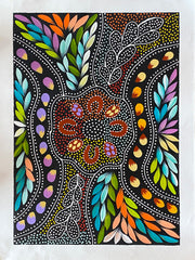 Women Hunting Bush Tomato, Bush Plum and Bush Medicine Leaves by Jacinta Numina #247