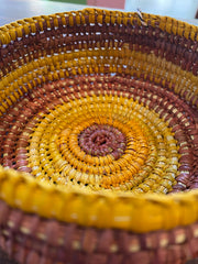 Small Naturally Dyed Pandanus Basket by Thomasina Dennis #03
