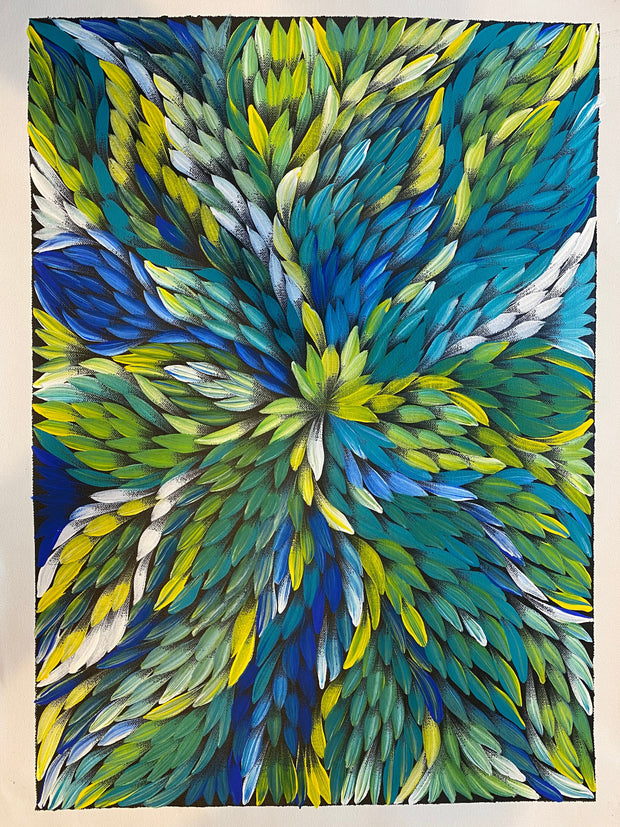 Bush Medicine Leaves Painting by Caroline Numina #004