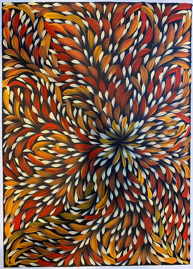 Bush Medicine Leaves Painting by Caroline Numina #009