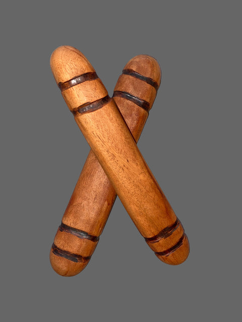 Natural Small Rivergum Clapsticks with Grass Tree Resin by Wayne Pellagreen