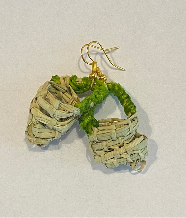 Pandanus Basket Earrings by Megan Munyarryun
