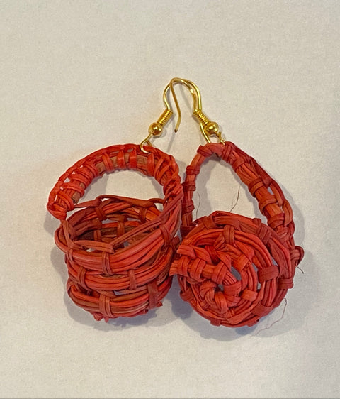 Pandanus Basket Earrings by Megan Munyarryun