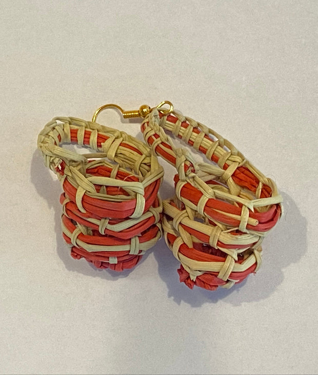 Pandanus Basket Earrings by Megan Munyarryun