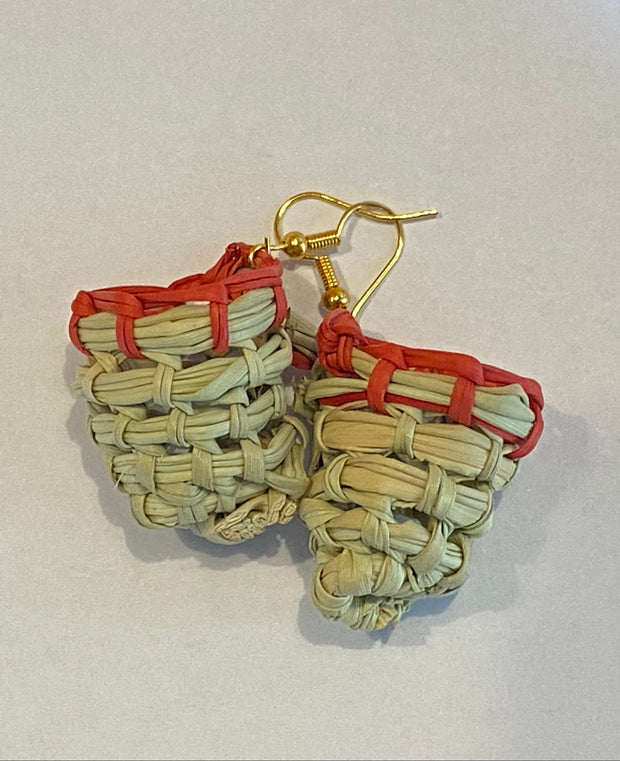 Pandanus Basket Earrings by Megan Munyarryun