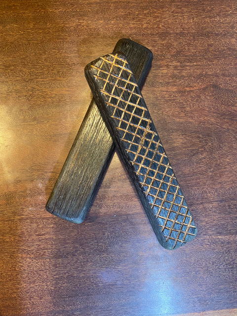 Burnt Clap Sticks (Wooly Butt) by George Tipo