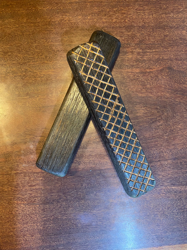 Burnt Clap Sticks (Wooly Butt) by George Tipo