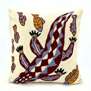 Cushion Cover Wool featuring Crocodile & Barramundi by Susan Wanji Wanji (40cm)