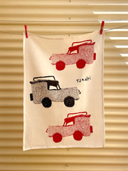 Come On Toyota Tjanpi Tea Towel by Nellie Patterson