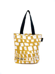 Tote Bag by Margaret Smith in Yellow from TJANPI DESERT WEAVERS