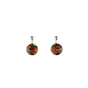 Dandle Drop Selina Circle Orange Drop Earrings