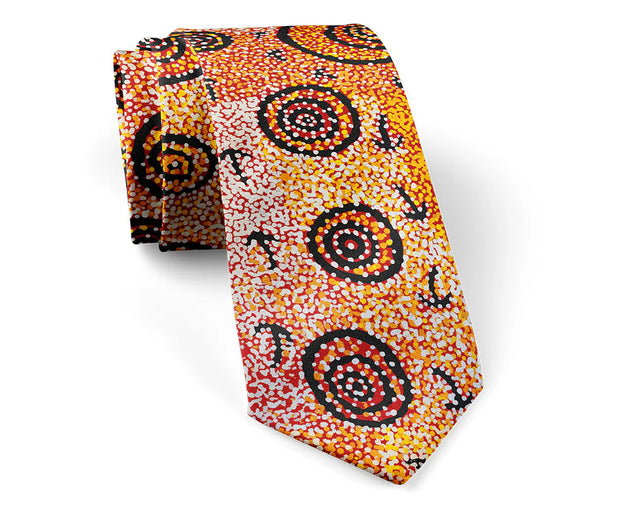 Margaret Nangala Gallagher Silk Tie Set from Alperstein Designs