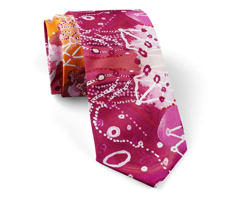 Steven Jupurrurla Nelson Silk Tie Set from Alperstein Designs