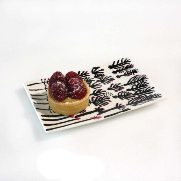 Rosie Nangala Flemming Bone China Cake Plate