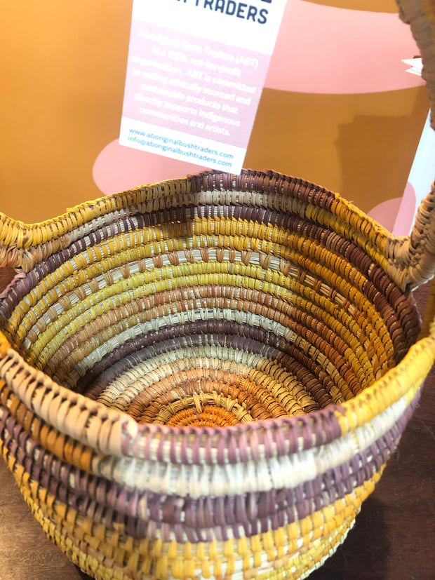 Large Pandanus Basket #1 by Belinda Gurriniya