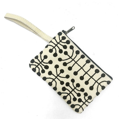 Mitjili Napurrula Tiny Leather Cosmetic Bag from Better World Arts