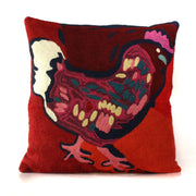 Better World Art Cushion Cover Rooster 40cm Featuring Art By Karen Napaljarri Barnes