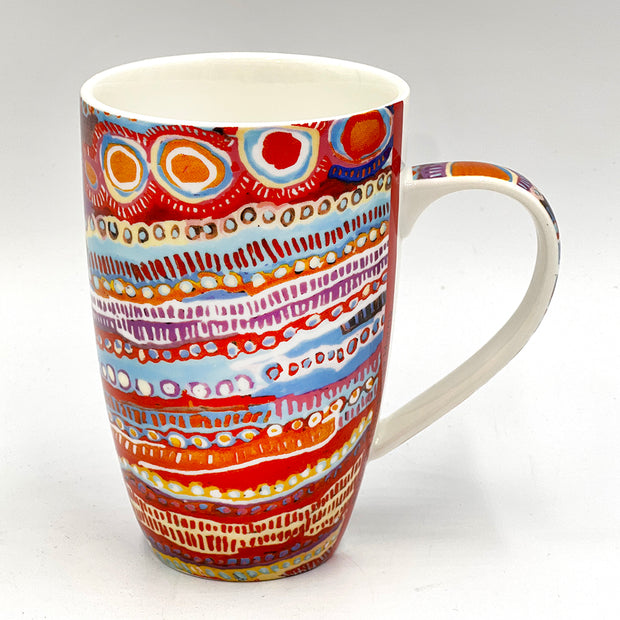 Bone China Mug featuring Two Dogs Dreaming by Murdie Morris