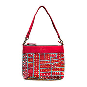 Better World Arts Embroidered Hand Bag Leather Featuring Puyurru By Shorty Robertson