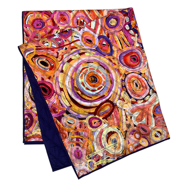 Damien & Yilpi marks Large Quilted Blanket Various Designs By Better World Arts