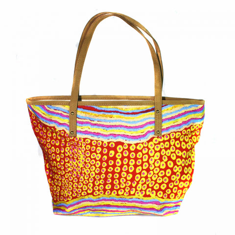 Rama Sampson Leather Trimmed Tote Bag From Better World Arts