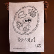 Yo Yo Biscuit Towel By Tangentyere Artists