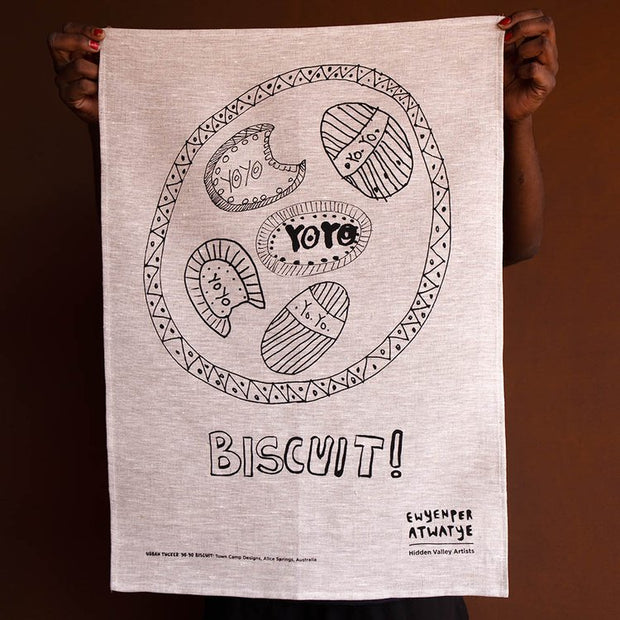 Yo Yo Biscuit Towel By Tangentyere Artists