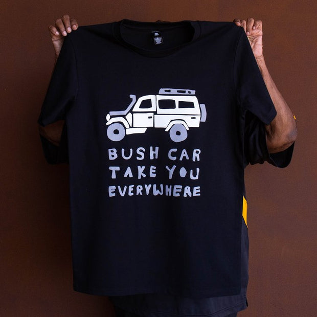 Bush Car T-shirt And Box Fit Shirt By Tangentyere Artists