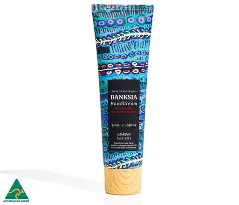 Alperstein Designs Banksia Hand Cream With Goat Milk Shea Butter And Argan Oil
