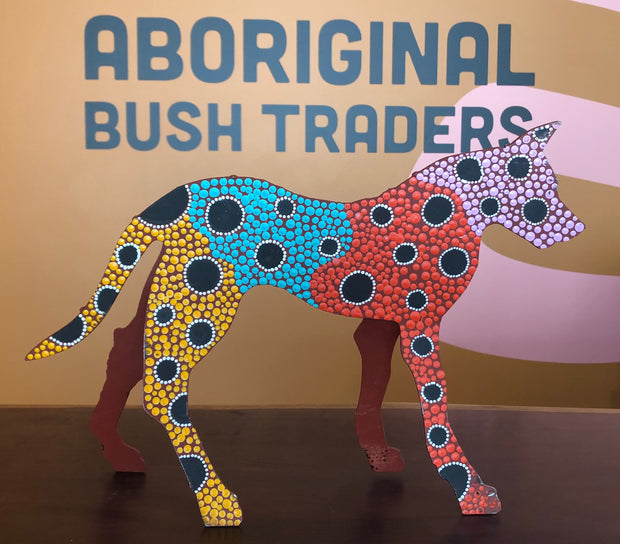 Medium Steel Dog From Warlukurlangu Artists Of Yuendumu