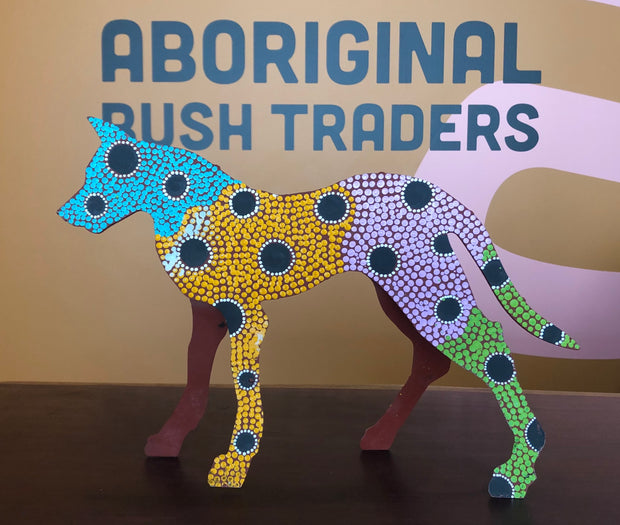 Medium Steel Dog From Warlukurlangu Artists Of Yuendumu