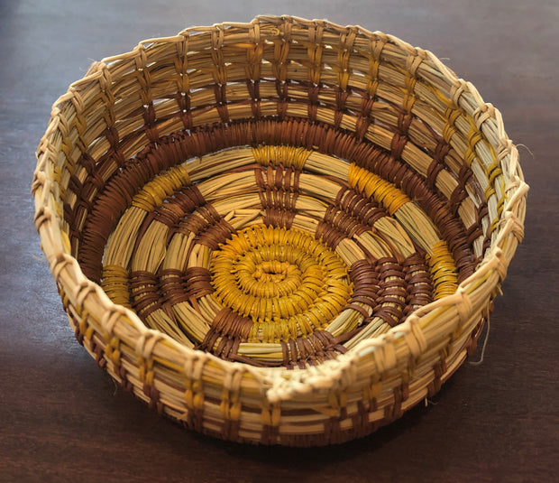Jamila Burunali Naturally Dyed Pandanus Basket #1