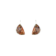 Dangle Drop Crocodile Story Moon Shape Earrings - Sd291