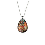 Crocodile Story Large Drop Pendant On A Chain Necklace - Sd299