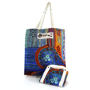 Better World Arts Digital Foldable Cotton Bag 34.5 X 41cm Featuring Art By Julie Woods