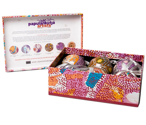 Papulankutja 6 Pack Of Christmas Baubles