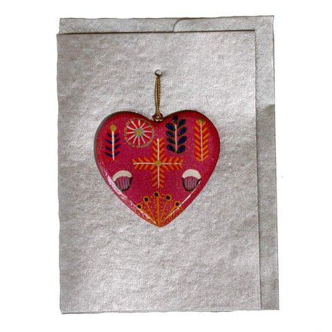 Bush Medicine Plants by Rosie Ngwarrin Ross Heart Gift Card